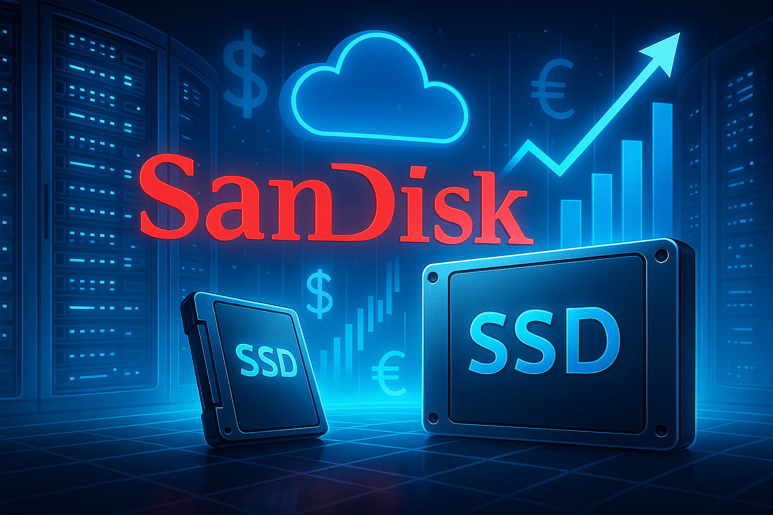 Sandisk stock: Murrey Math Lines points to a jump to $500