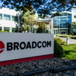 Broadcom logo outside its office